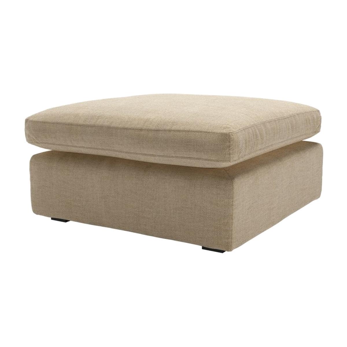 Long Island Slim Medium Rectangular Footstool in Nordic Pine Hygge Chunky Weave – image 1