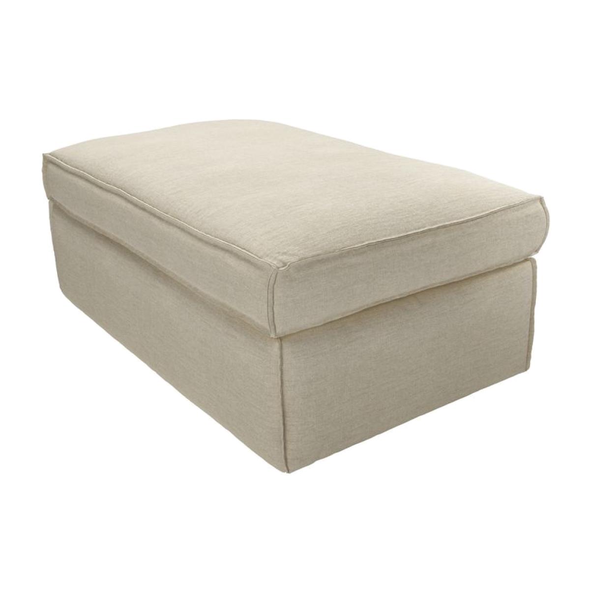 Harry Large Rectangular Storage Footstool in Pampas Hygge Smart Linen