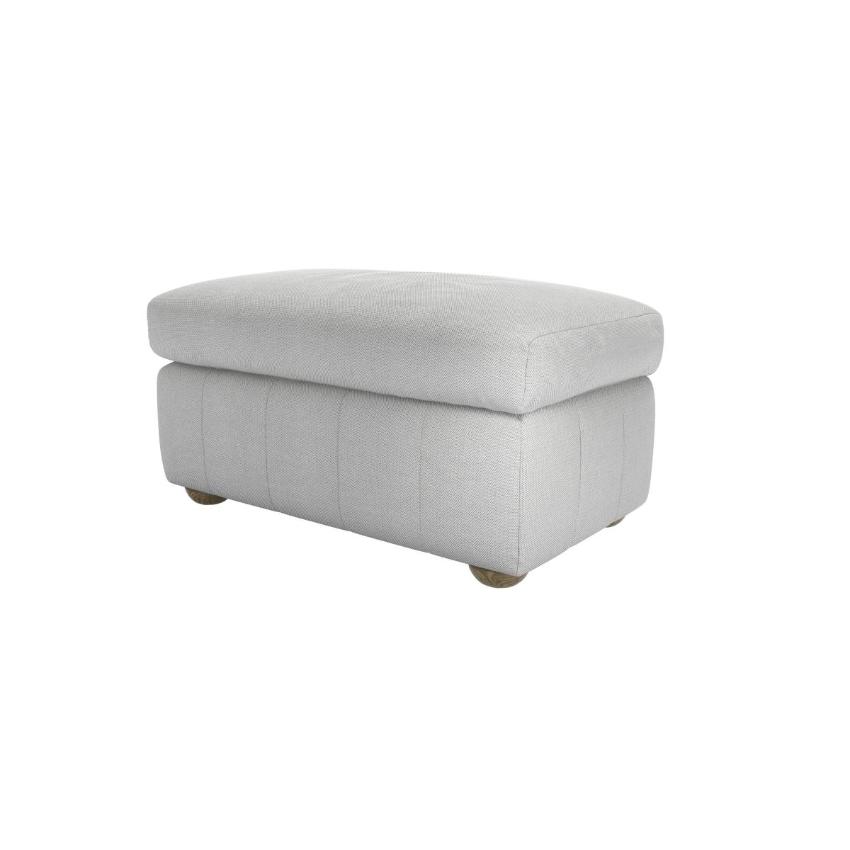 Tiffany Slim Medium Rectangular Footstool in Nordic Pine Hygge Chunky Weave – image 2
