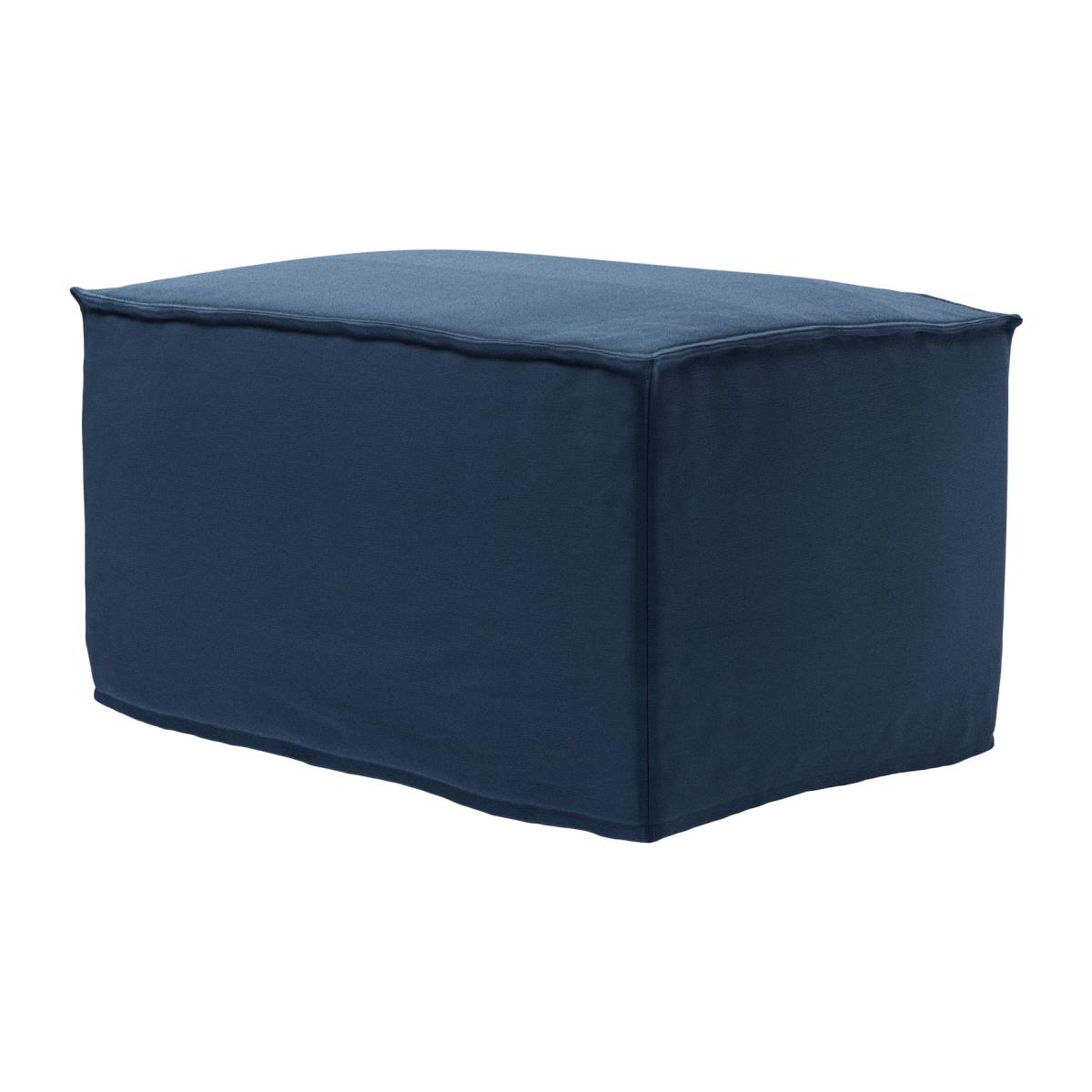 Anders Small Rectangular Footstool in Galaxy Organic Smart Cotton – image 1