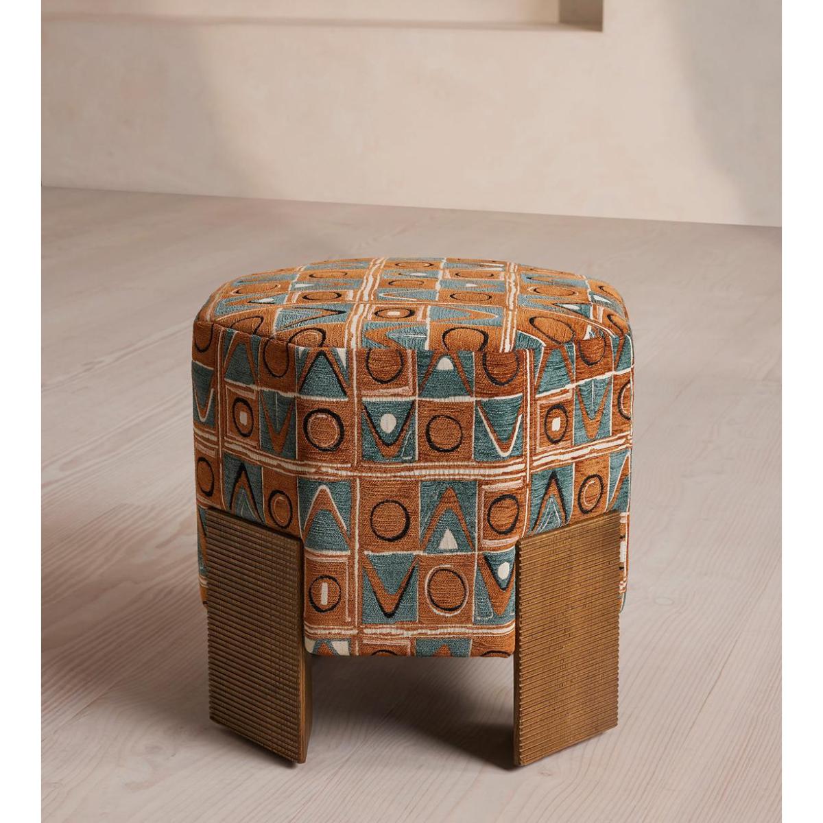 Alvin Footstool, Lumi Jacquard – image 3