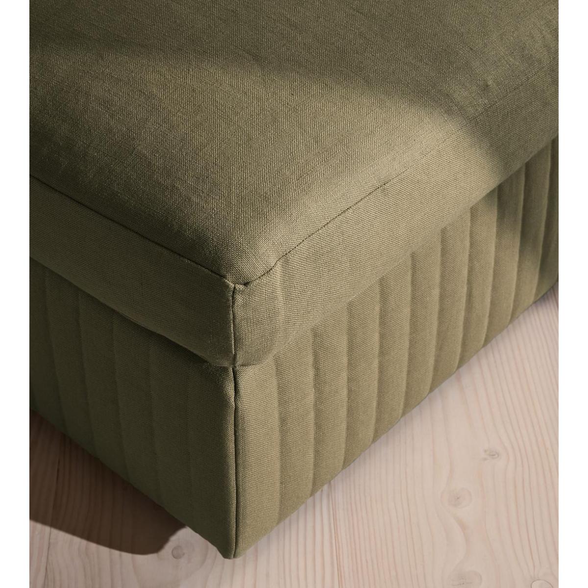 Oona Ottoman, Linen, Sage, UK – image 4