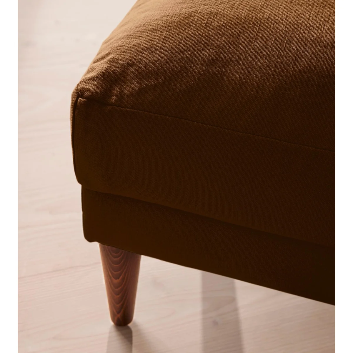 Reya Ottoman, Linen, Terracotta, UK – image 4