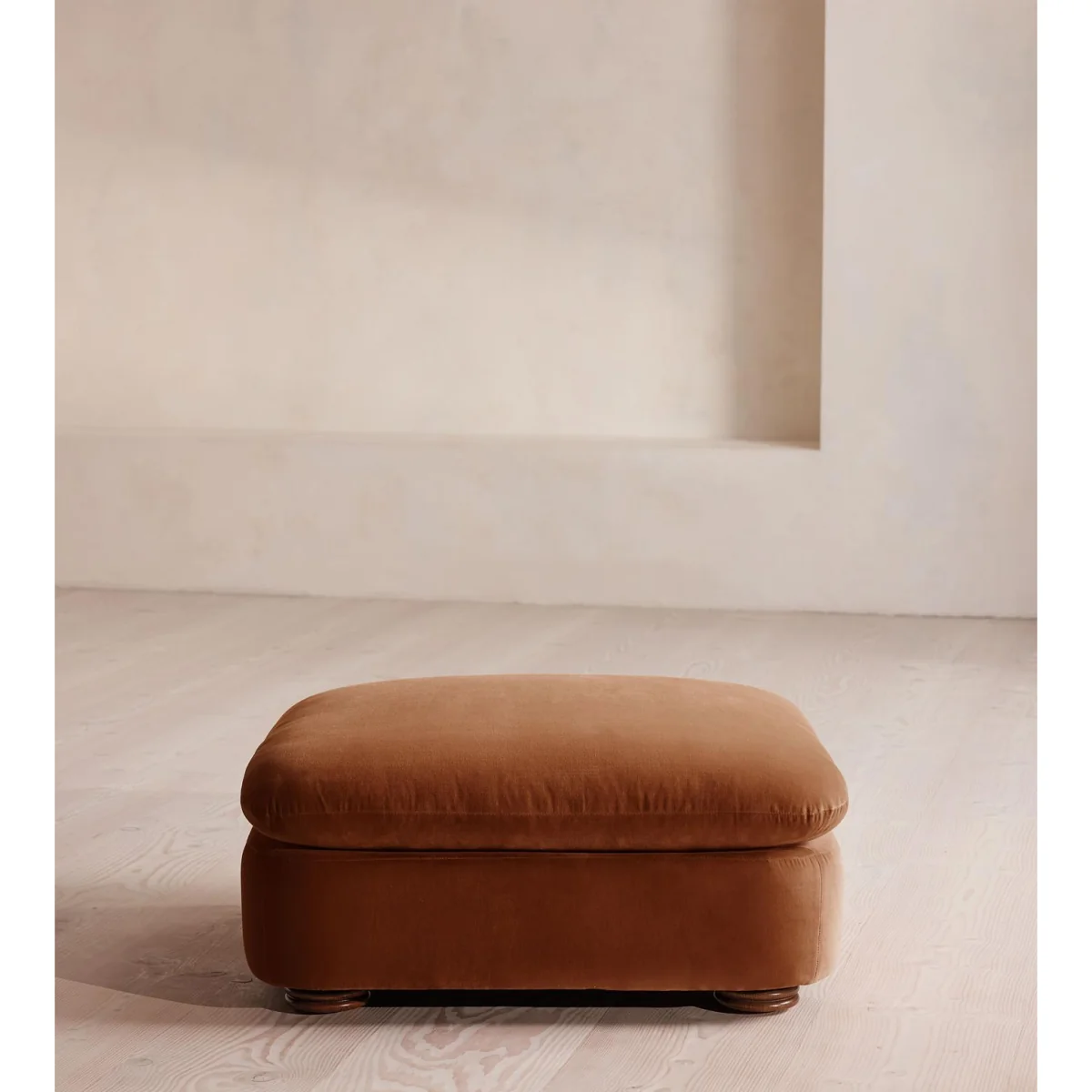Rava Ottoman, Velvet, Cinnamon, UK – image 2