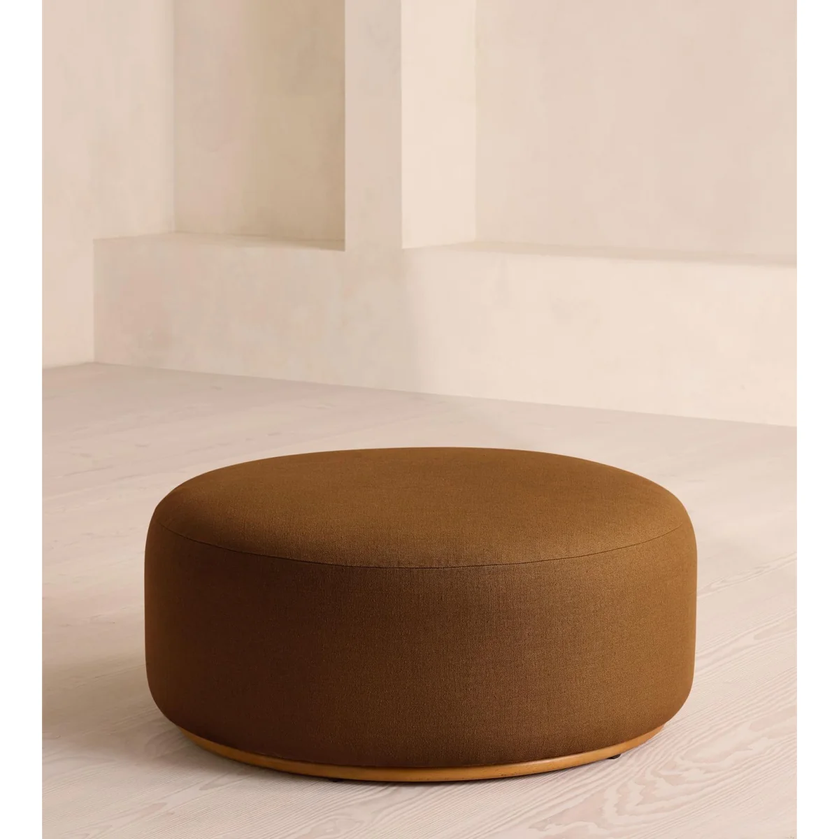 Aline Ottoman, Linen, Terracotta, UK – image 2