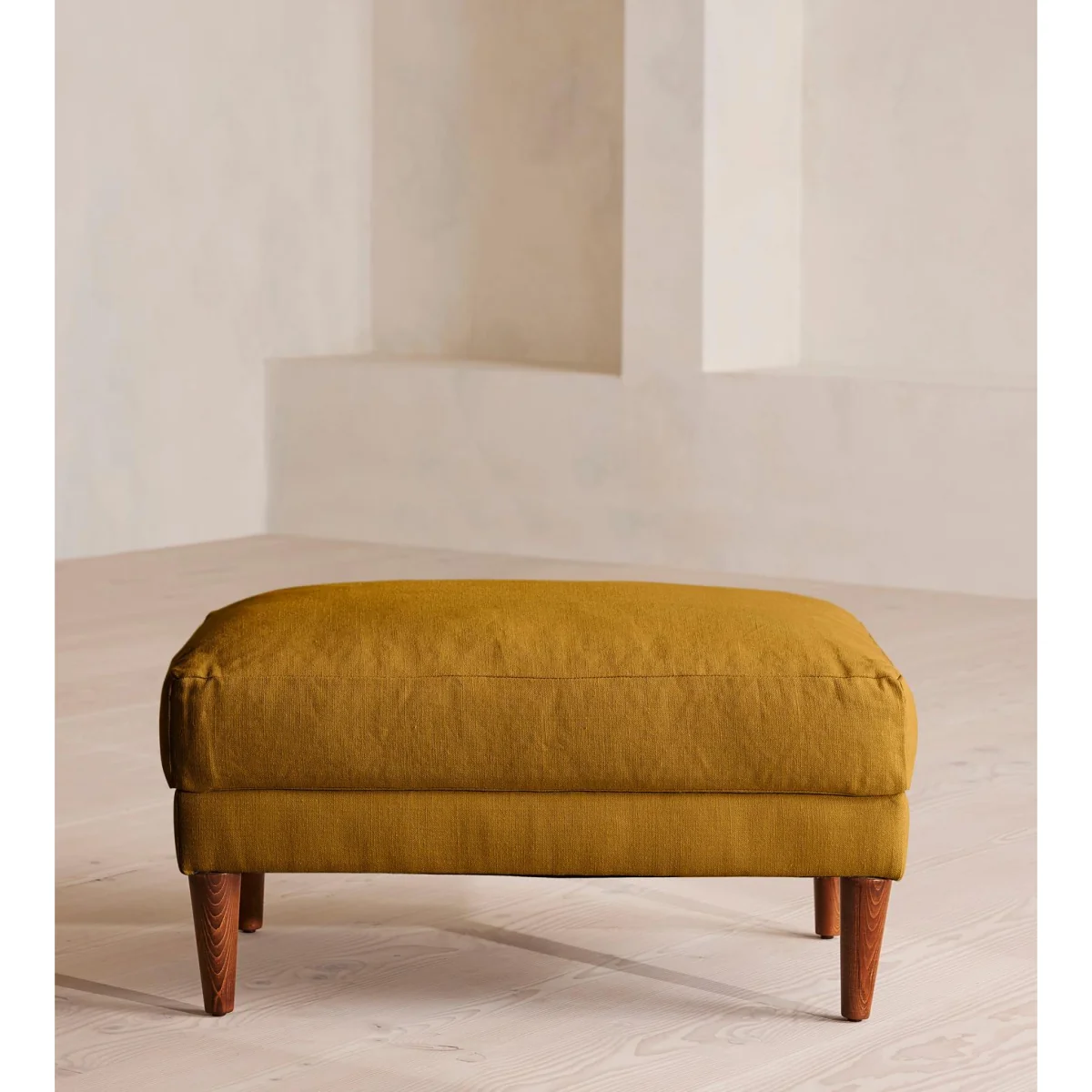 Reya Ottoman, Linen, Turmeric, UK – image 3