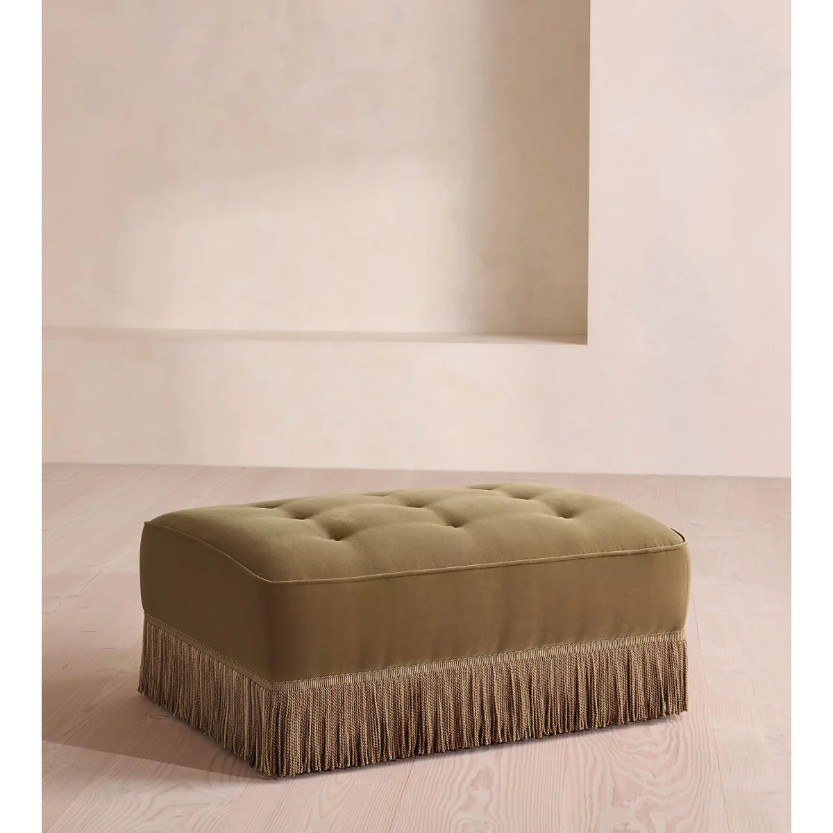 Elowen Ottoman, Velvet, Truffle, UK – image 2