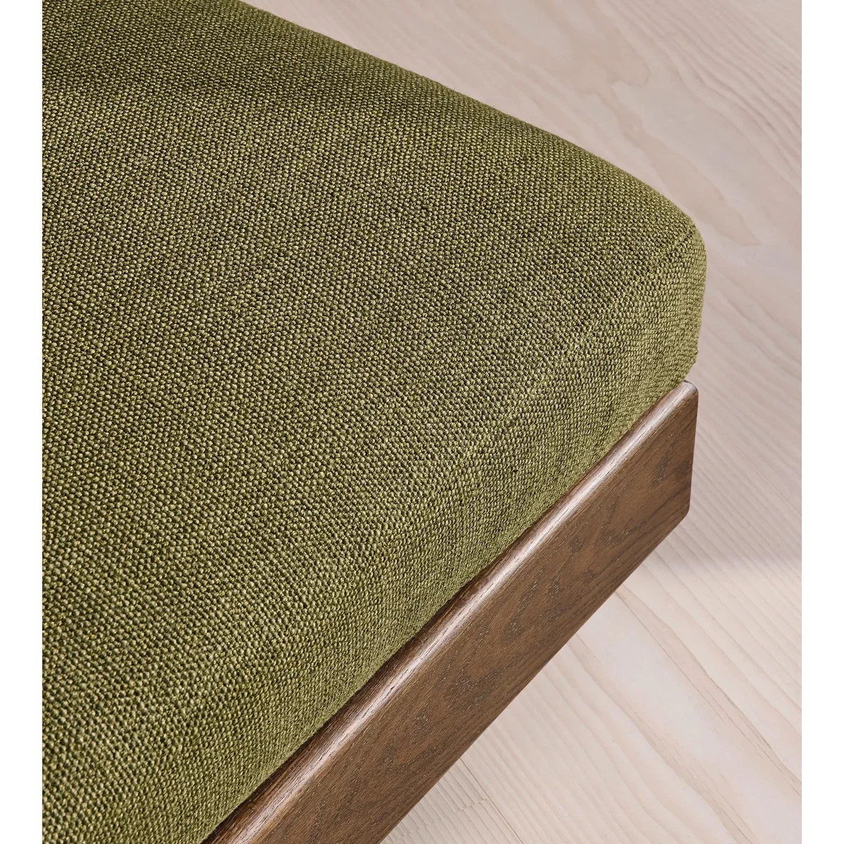 Truro Ottoman, Wool Linen, Moss UK – image 4