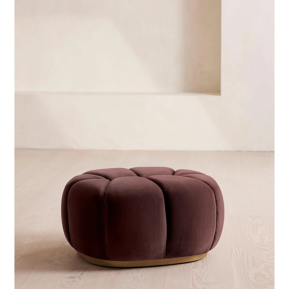 Garret Footstool, Velvet Aubergine, UK – image 2