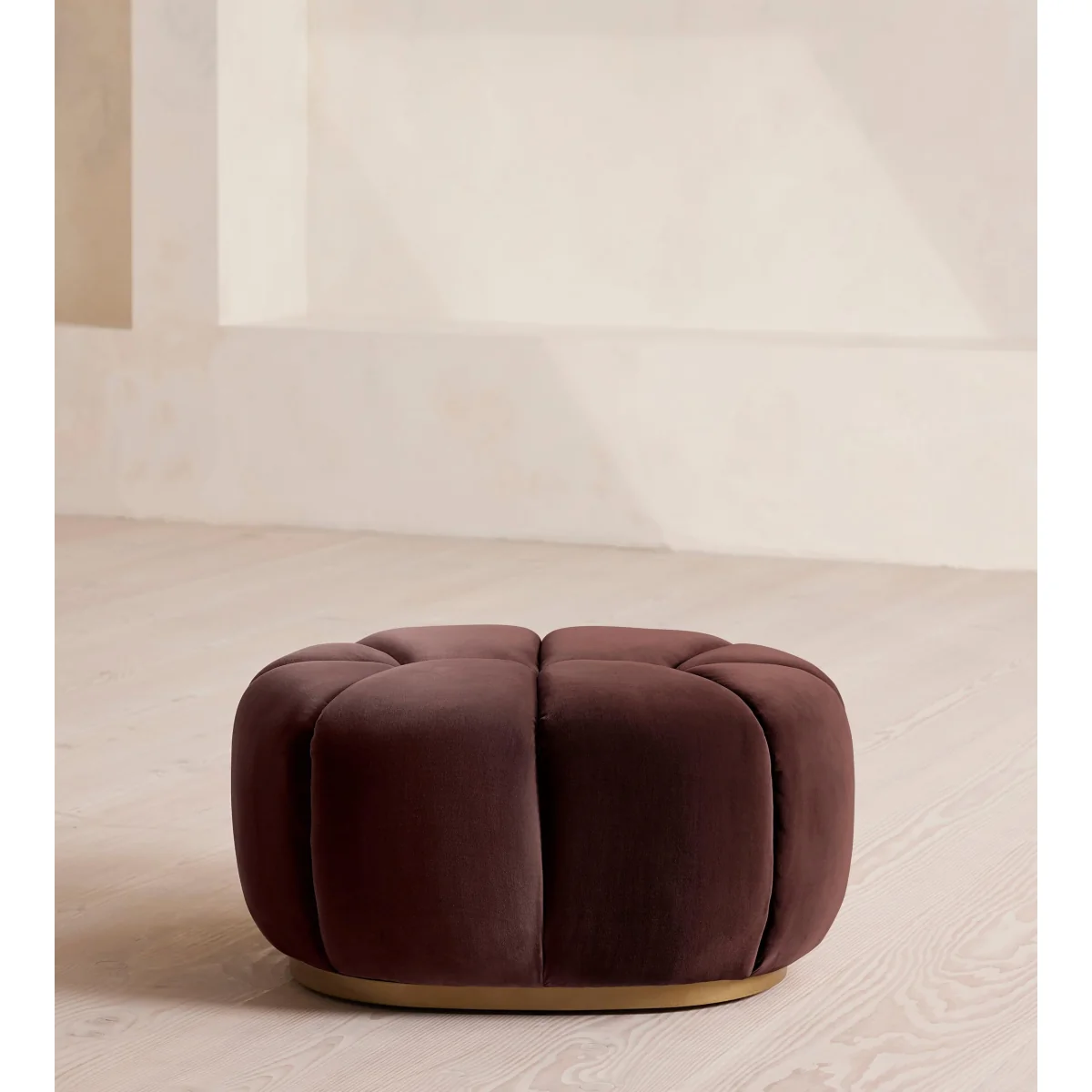 Garret Footstool, Velvet Aubergine, UK – image 3