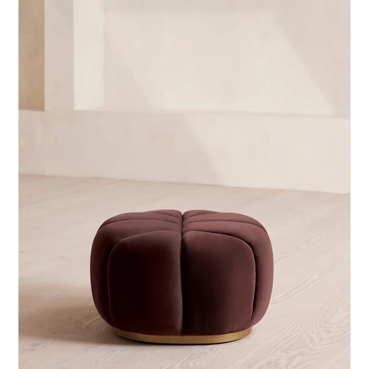 Garret Footstool, Velvet Aubergine, UK – image 4