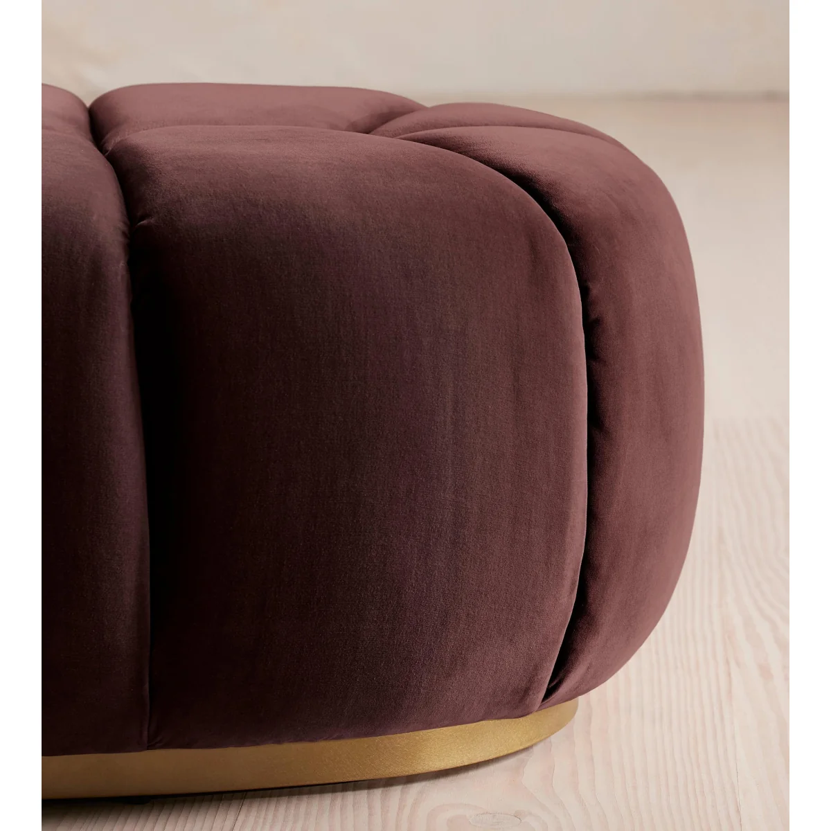 Garret Footstool, Velvet Aubergine, UK – image 5