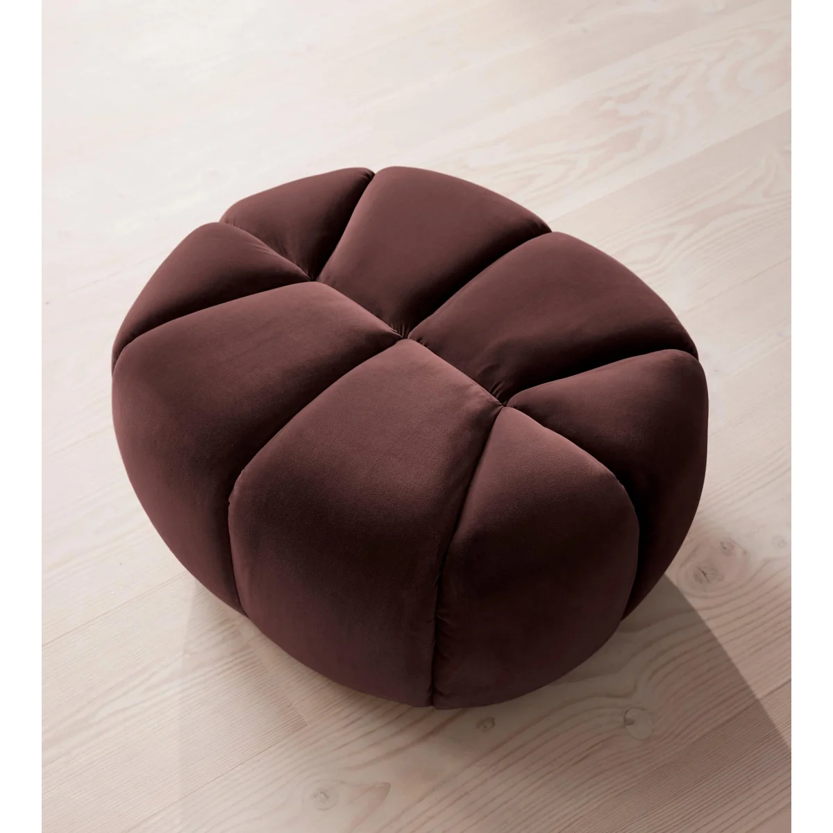 Garret Footstool, Velvet Aubergine, UK – image 6