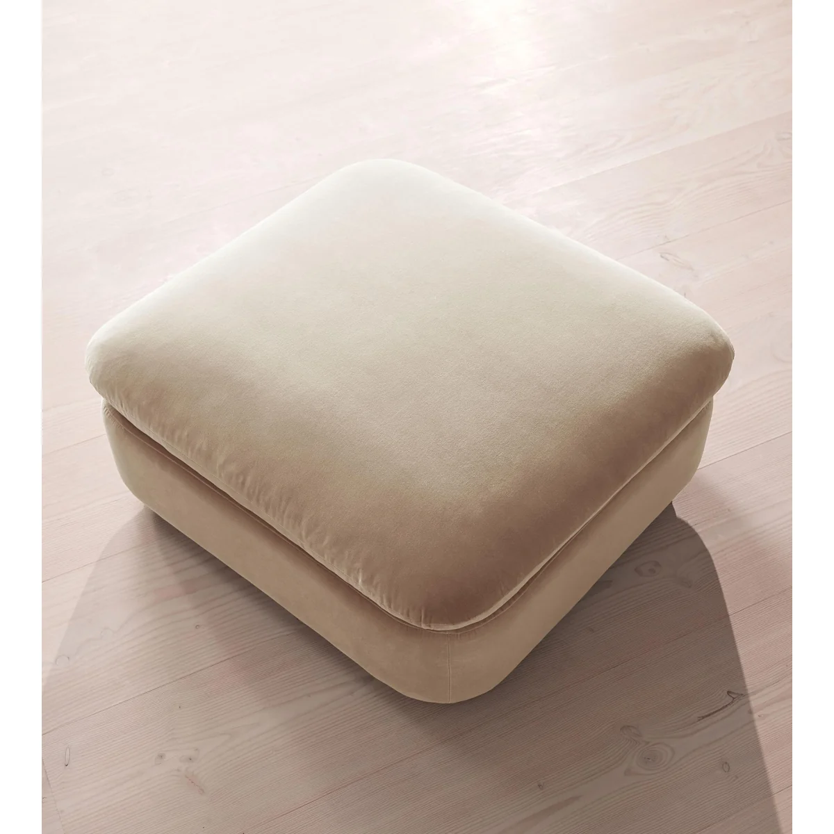 Rava Ottoman, Velvet, Oyster, UK – image 4