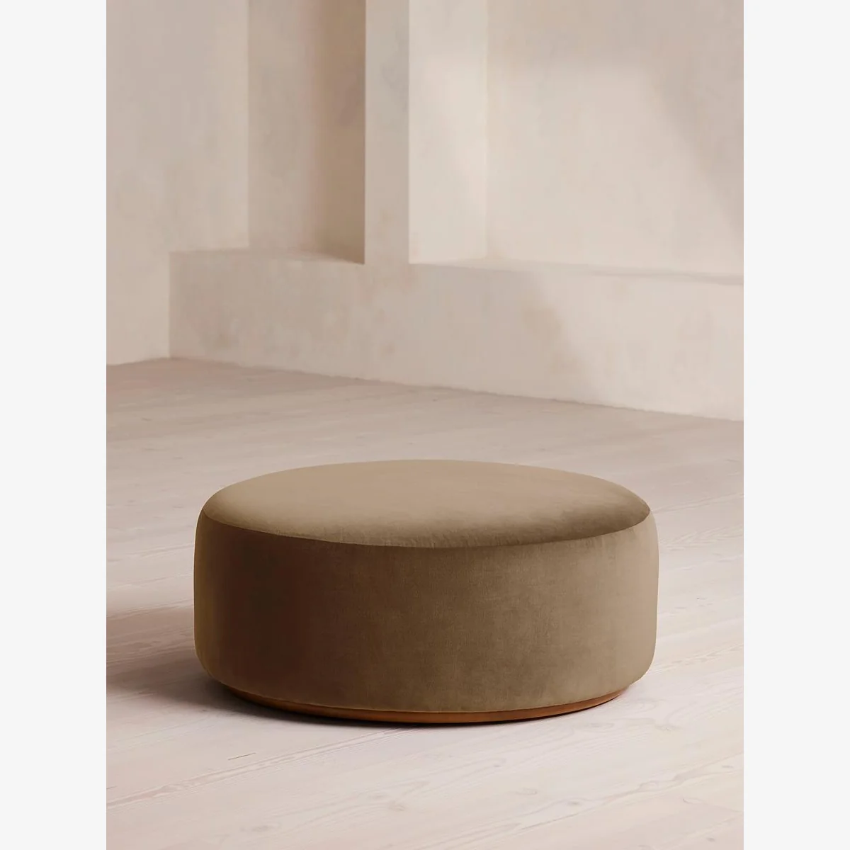 Aline Ottoman, Velvet, Truffle, UK – image 1