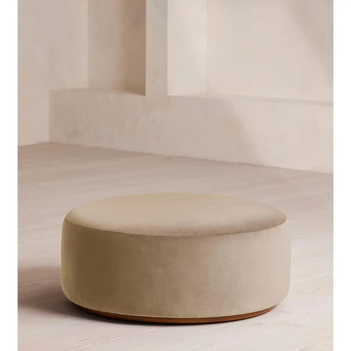 Aline Ottoman, Velvet, Oyster, UK – image 2