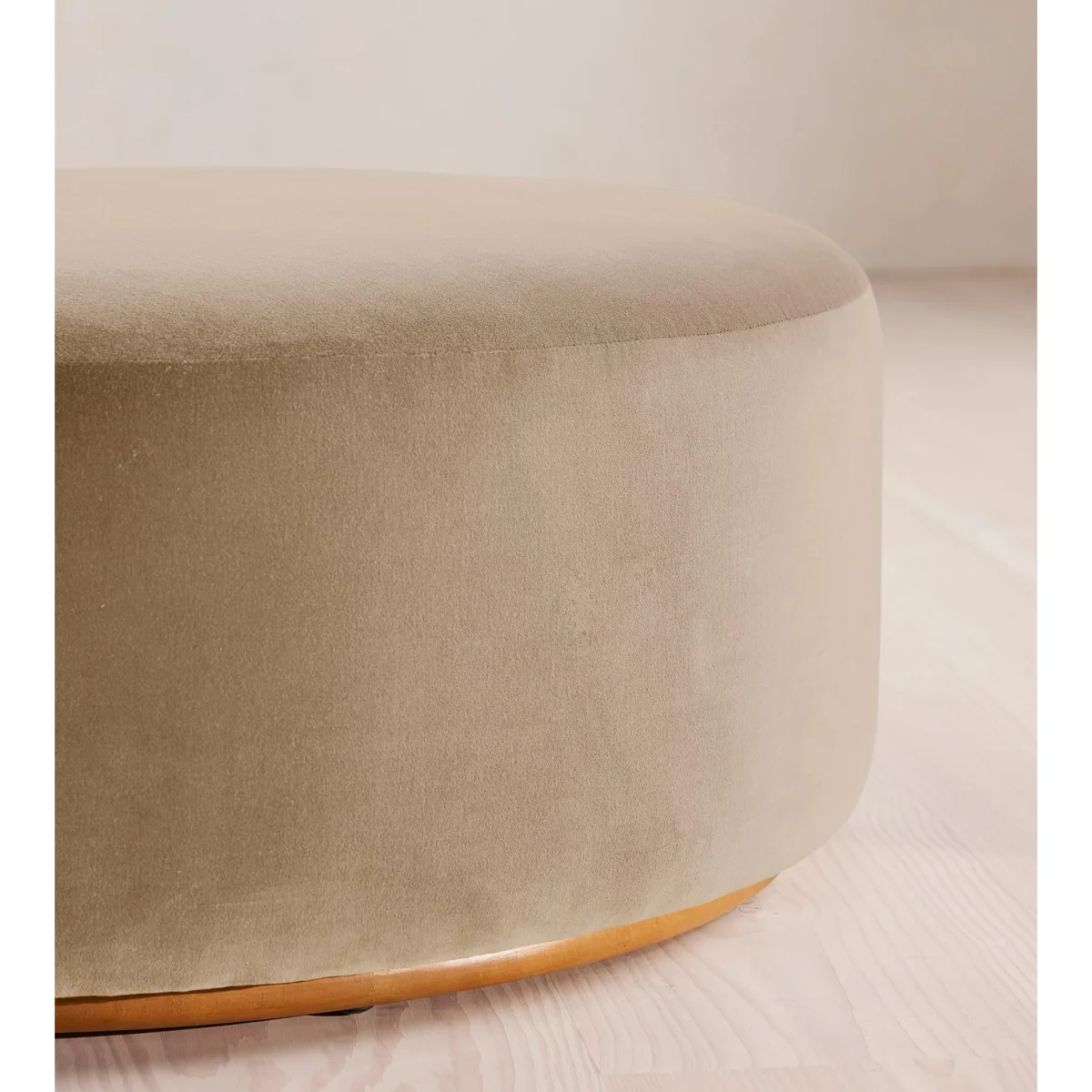 Aline Ottoman, Velvet, Oyster, UK – image 4