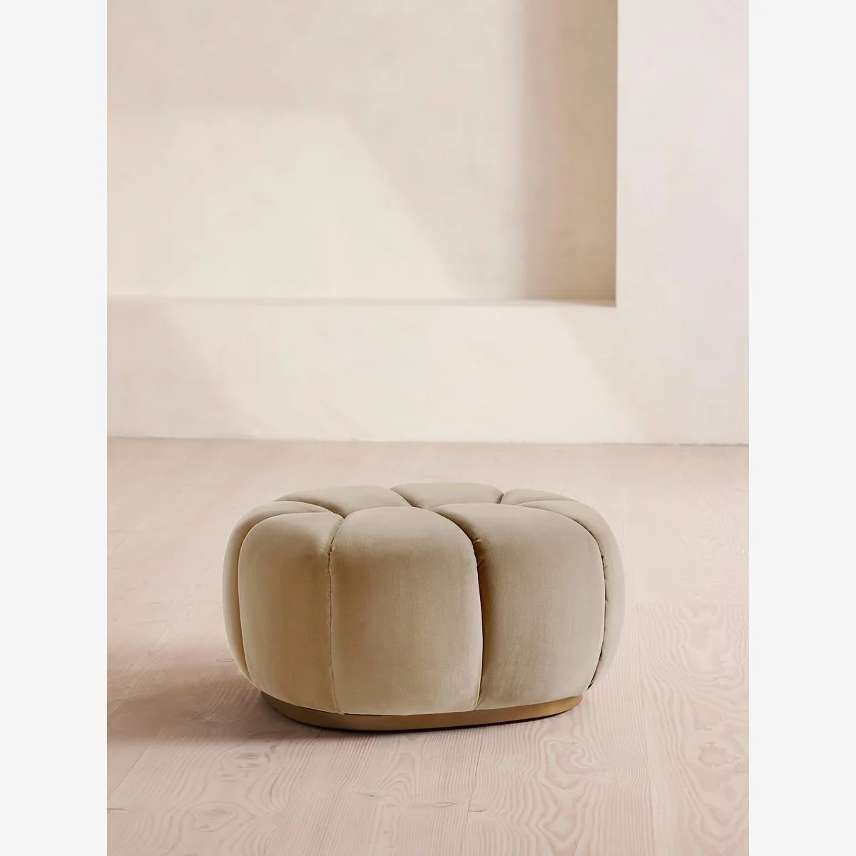 Garret Footstool, Velvet Oyster, UK – image 1