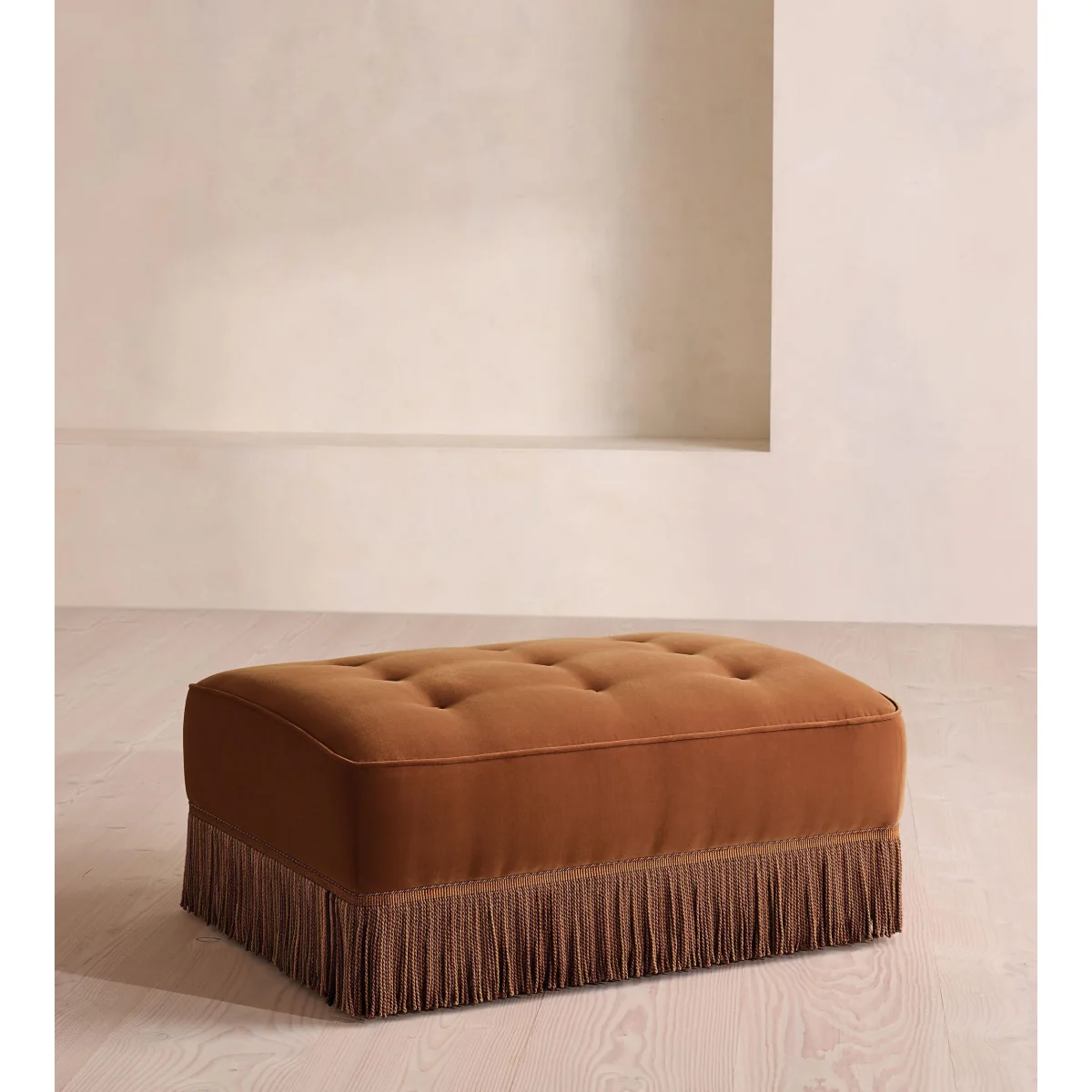 Elowen Ottoman, Velvet, Cinnamon, UK – image 2