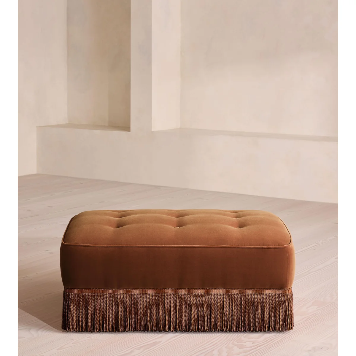 Elowen Ottoman, Velvet, Cinnamon, UK – image 3