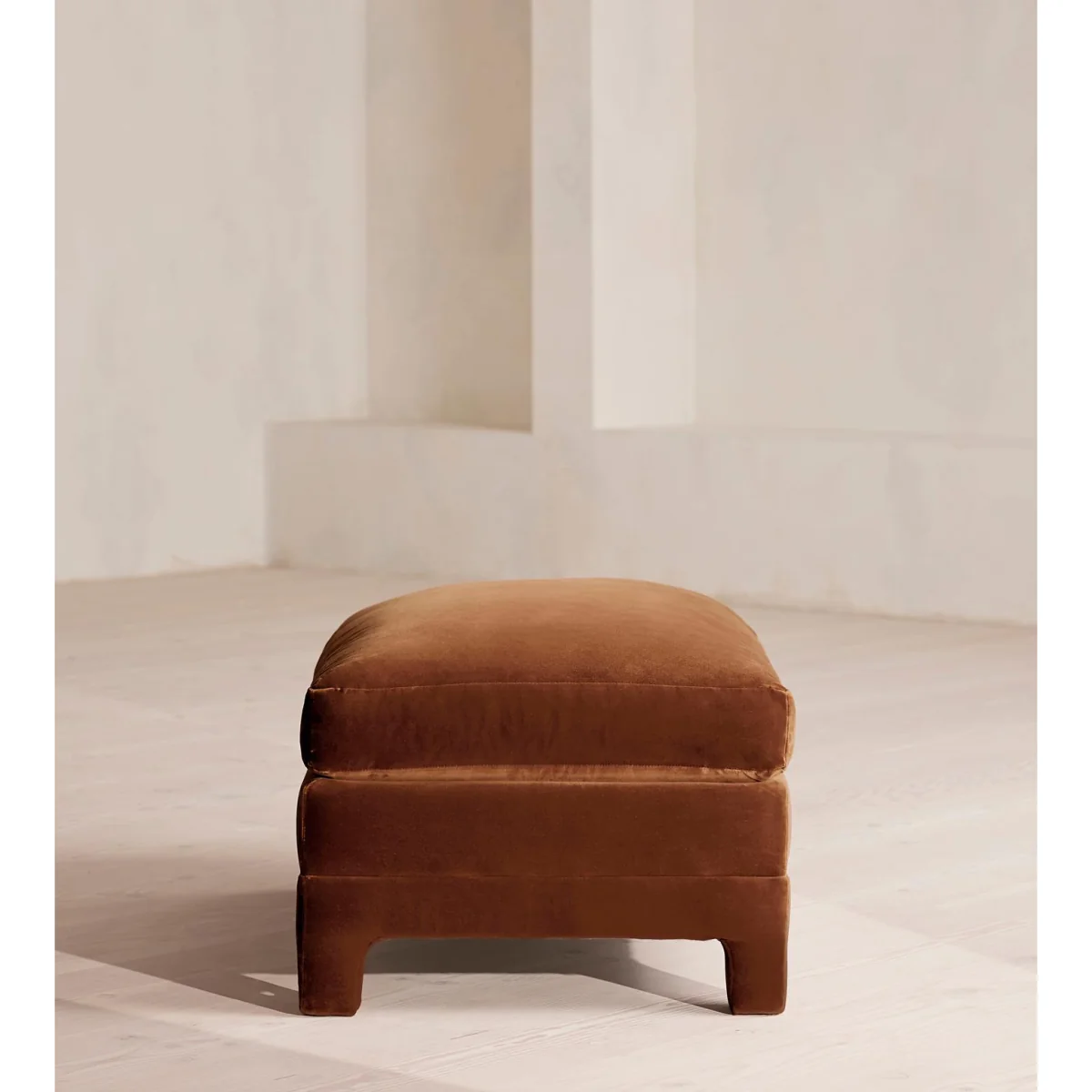 Ashford Ottoman, Velvet, Cinnamon, UK – image 4