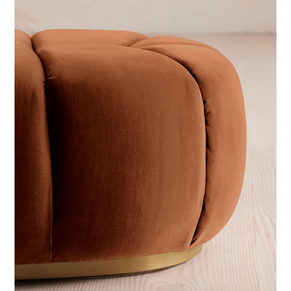 Garret Footstool, Velvet Cinnamon, UK – image 5