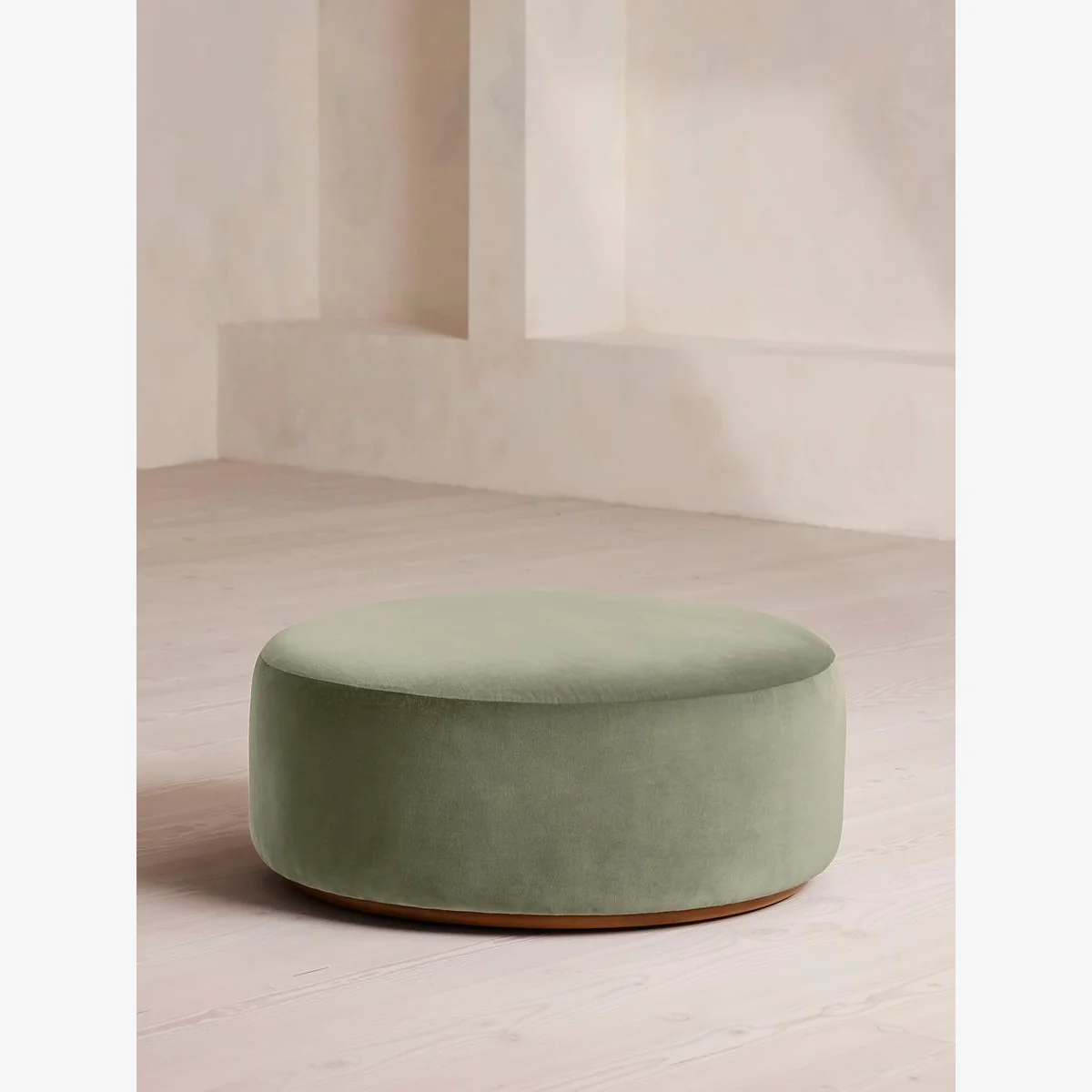 Aline Ottoman, Velvet, Seafoam, UK – image 1
