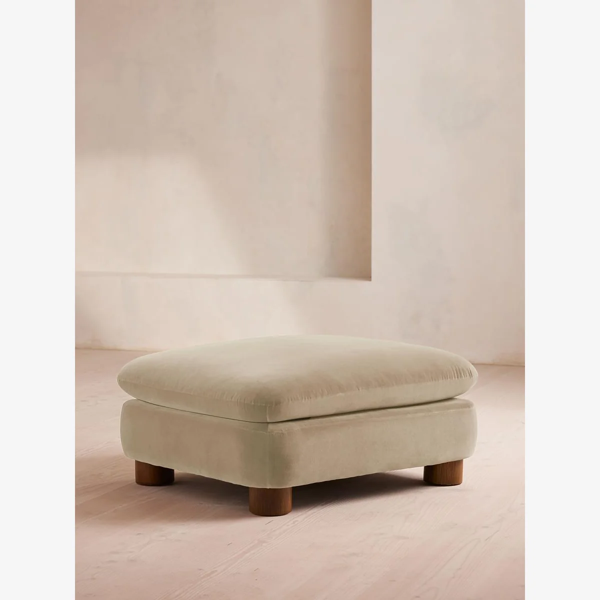Vivienne Ottoman, Velvet, Oyster, UK – image 1