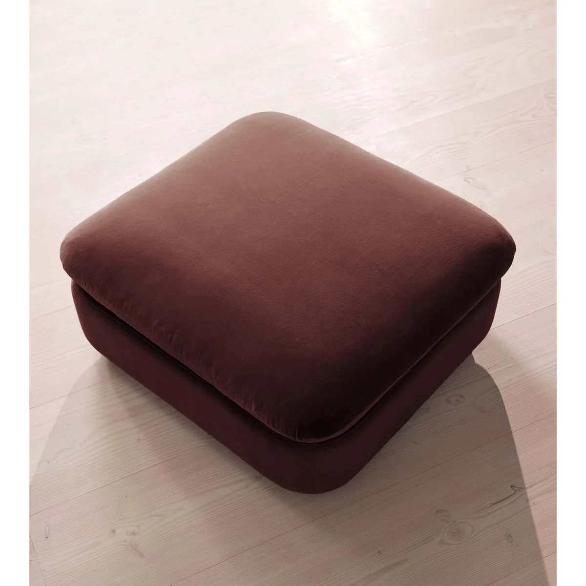 Rava Ottoman, Velvet, Aubergine, UK – image 4