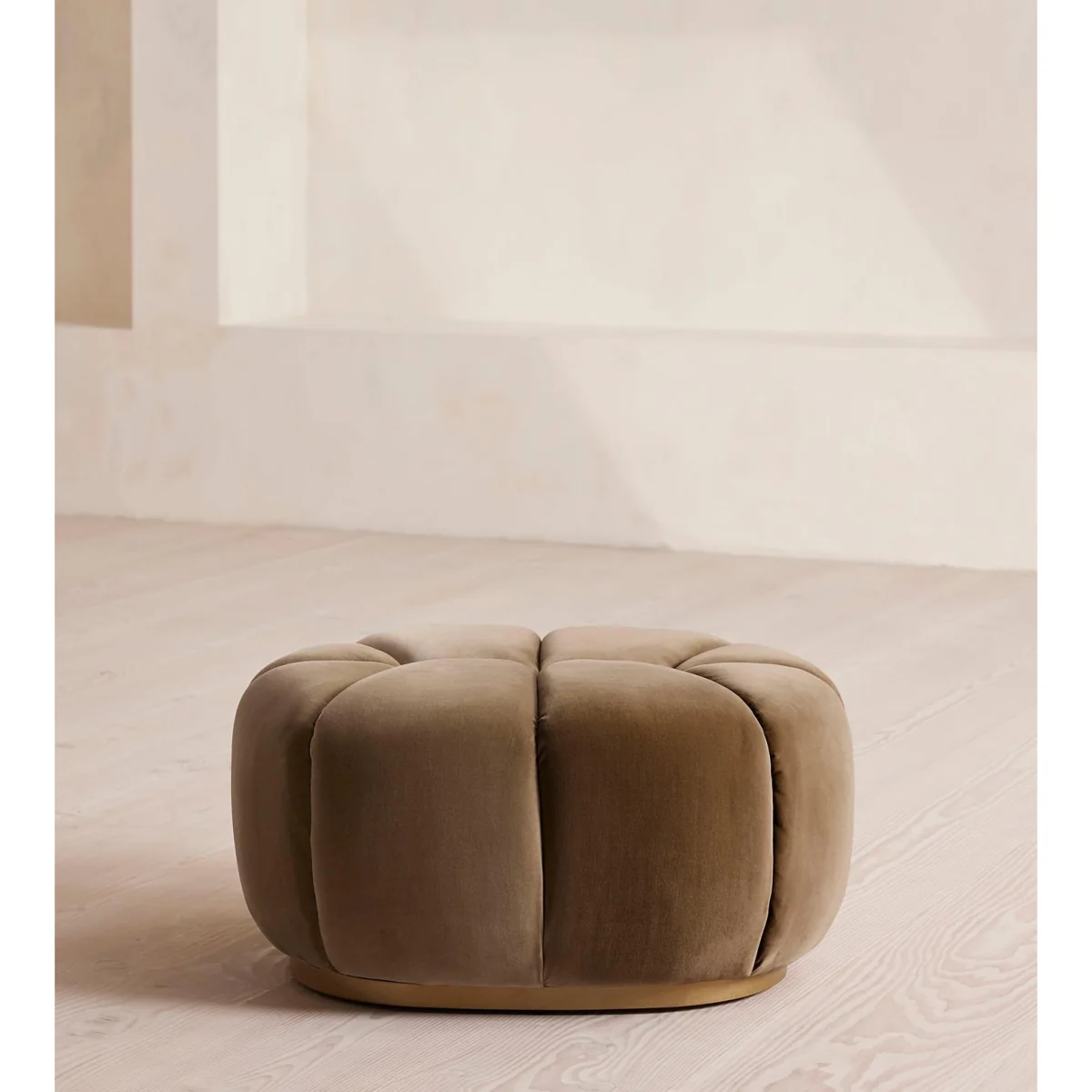 Garret Footstool, Velvet Truffle, UK – image 3