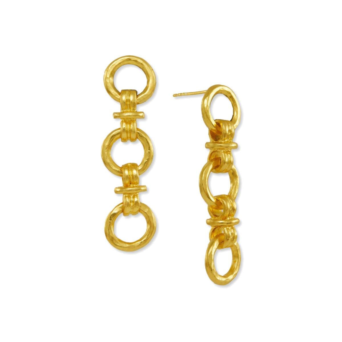 Women's Gold Zehra Chain Drop Stud Earrings | Ottoman Hands – image 1