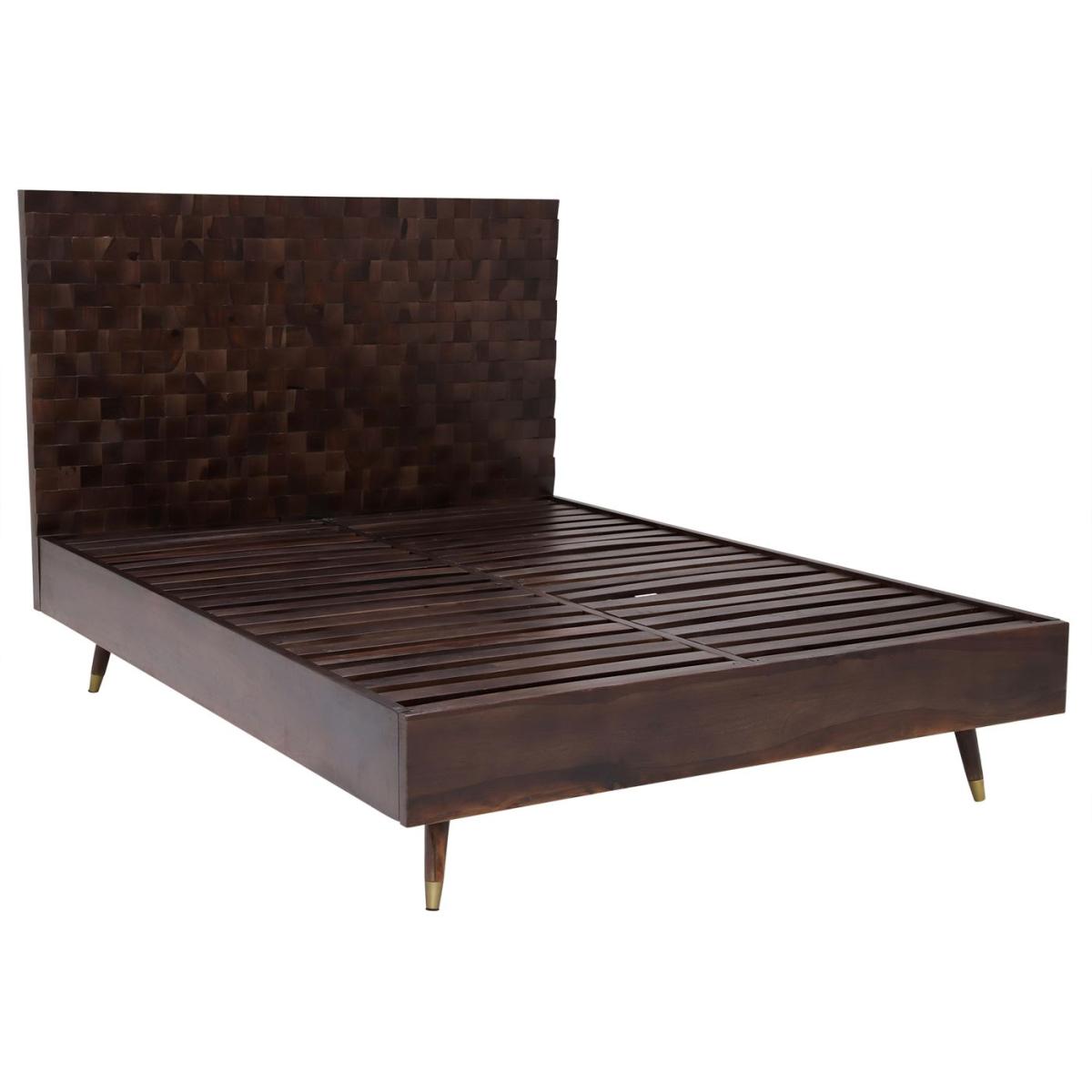 Kora King Size Bed Frame, Brown Wood | Barker & Stonehouse – image 2