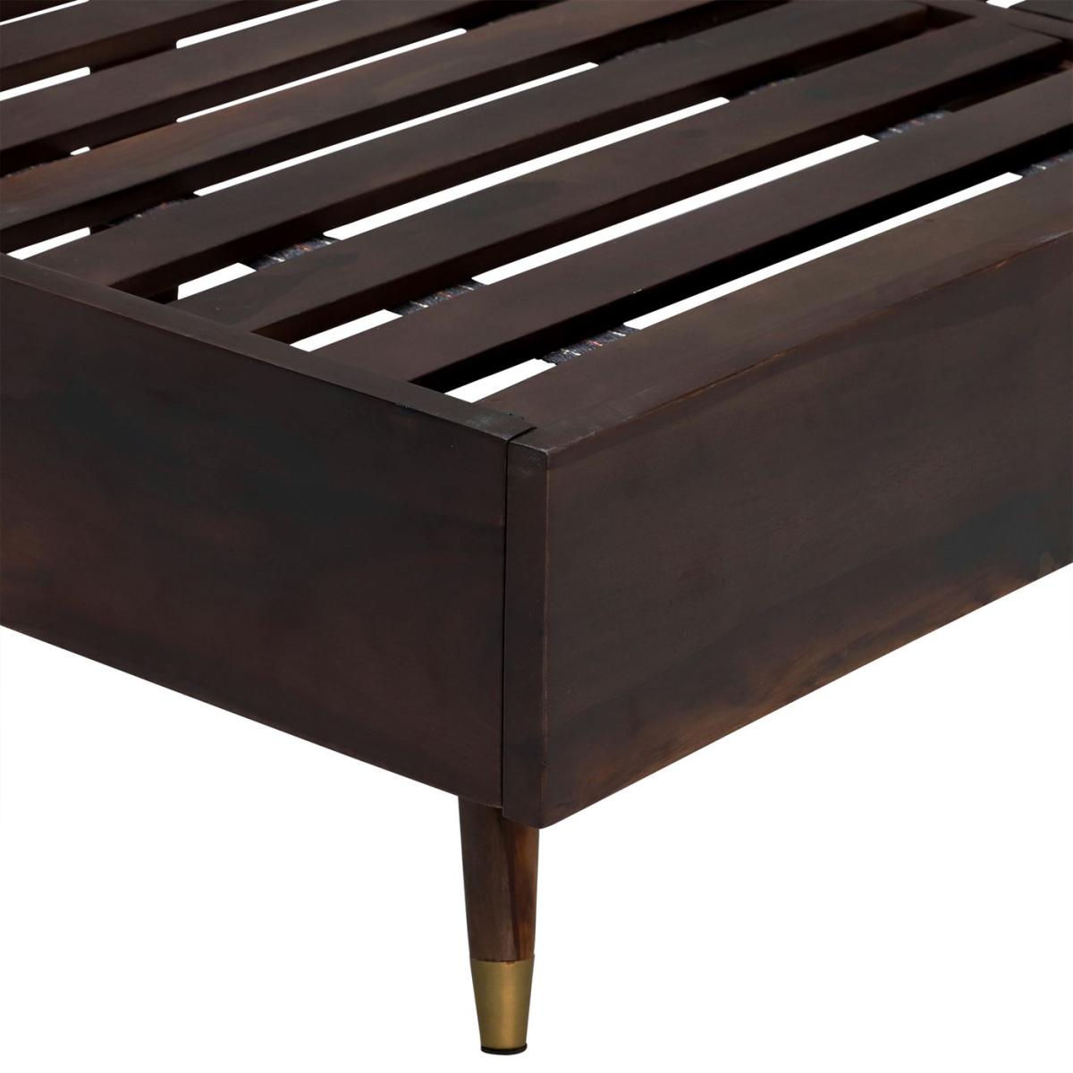 Kora King Size Bed Frame, Brown Wood | Barker & Stonehouse – image 4