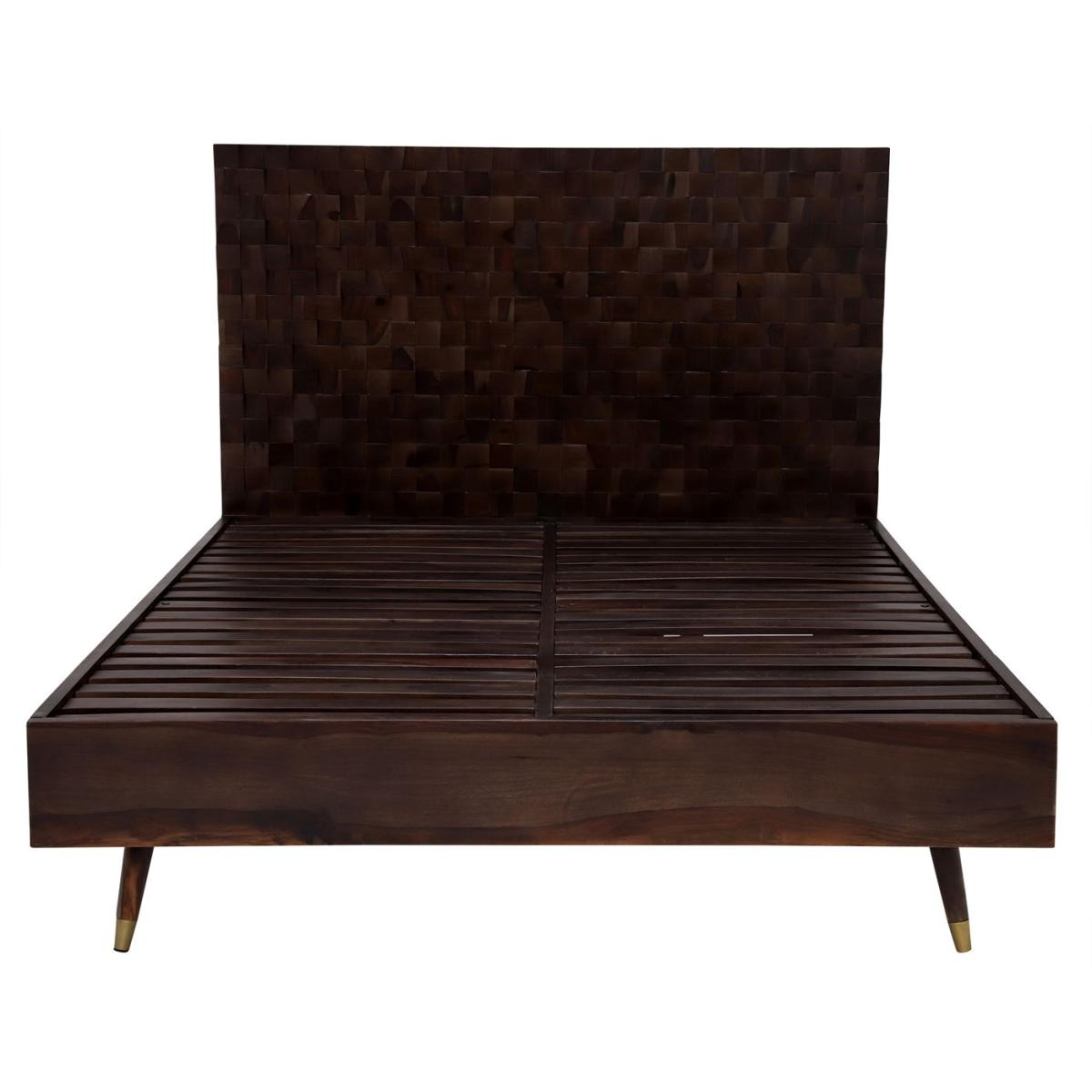 Kora King Size Bed Frame, Brown Wood | Barker & Stonehouse – image 5