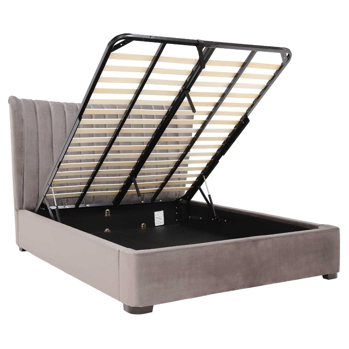 Cordette 150cm Bed With Lift Up, Grey | King | Barker & Stonehouse – image 3