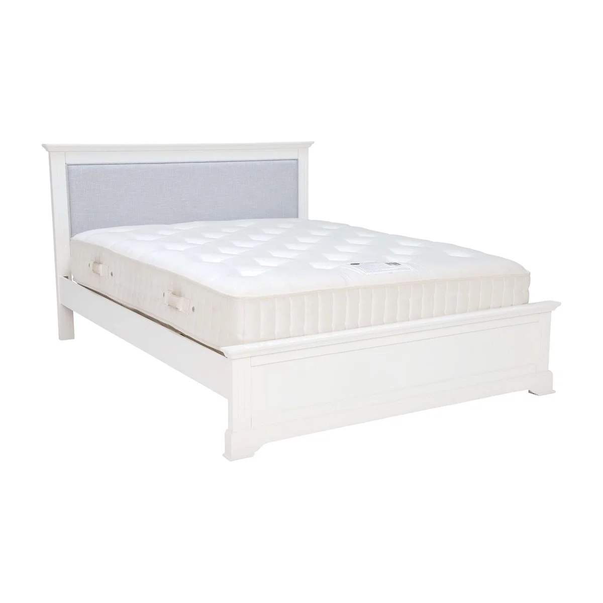 Sarzay Bed Frame, White Wood | King Bed Frame Brilliant White | Barker & Stonehouse – image 1