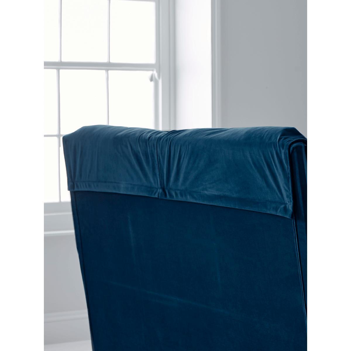 Pillowy Velvet Kingsize Bed - Deep Blue – image 5