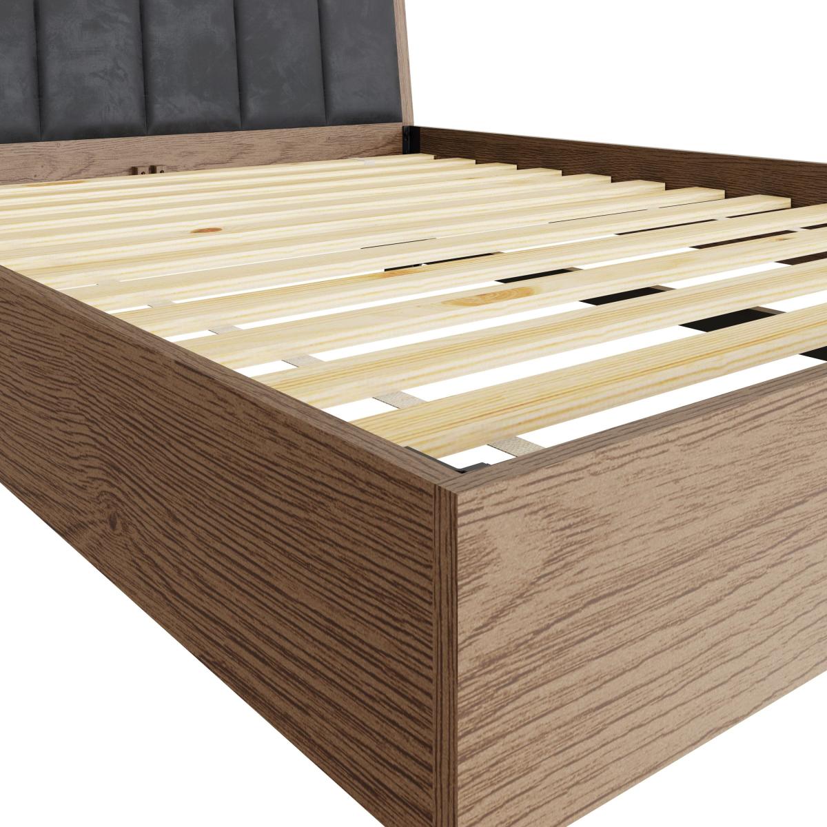Industrial Oak 5ft King Size Bed Frame – image 4
