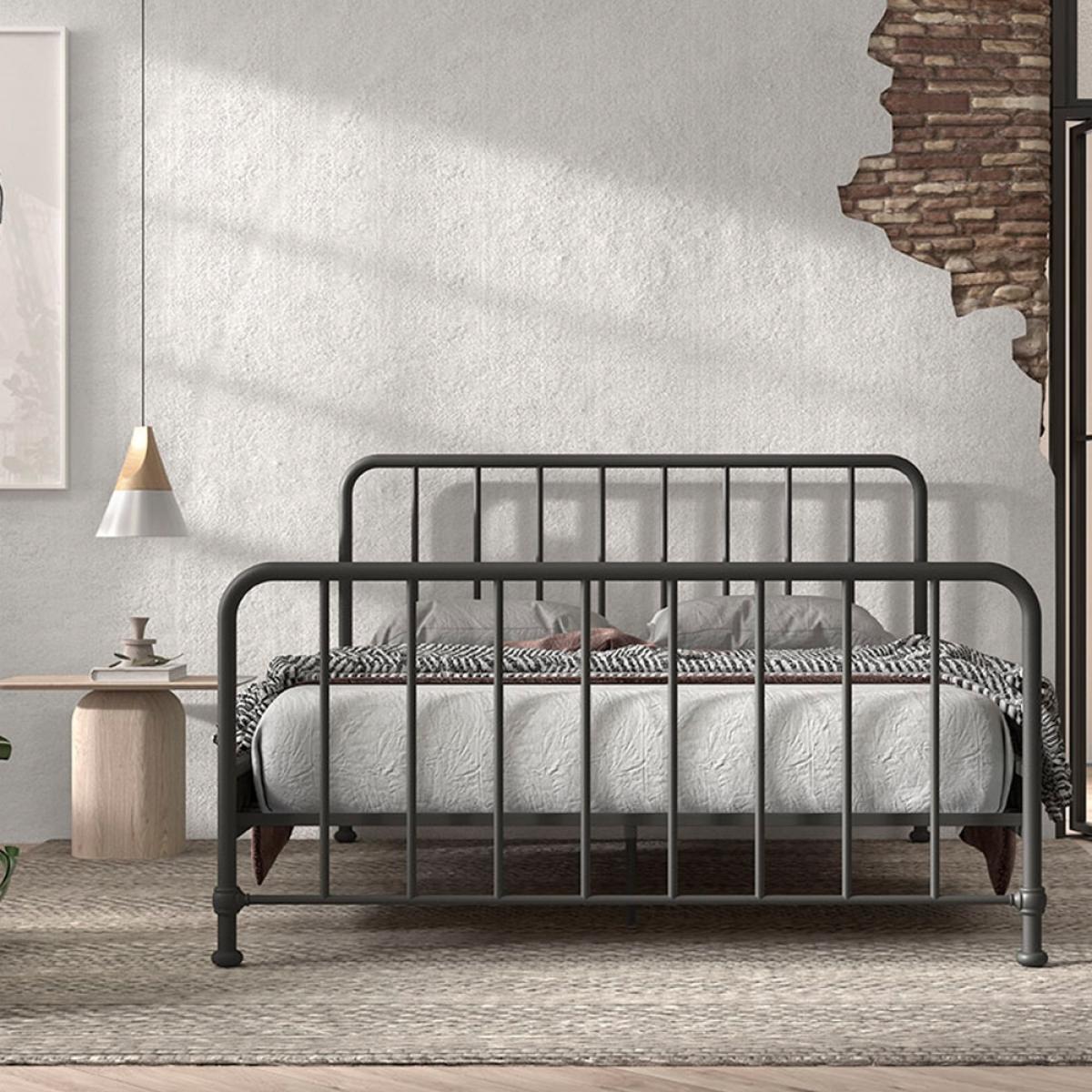 Vipack Bronxx Metal Kingsize Bed - White – image 8