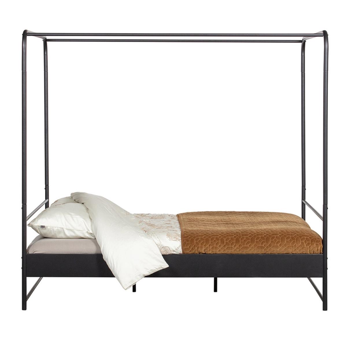 Woood Kingsize Black Metal Four Poster Bed – image 2