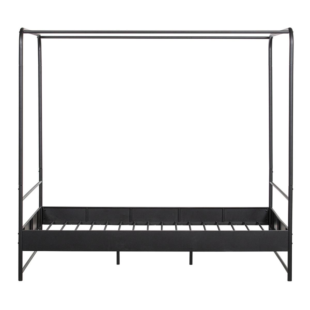 Woood Kingsize Black Metal Four Poster Bed – image 5