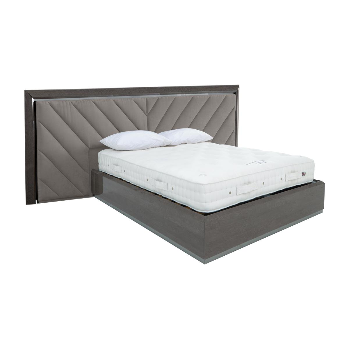 Palazzo Upholstered Bed Frame with Large Headboard - King Size – image 1