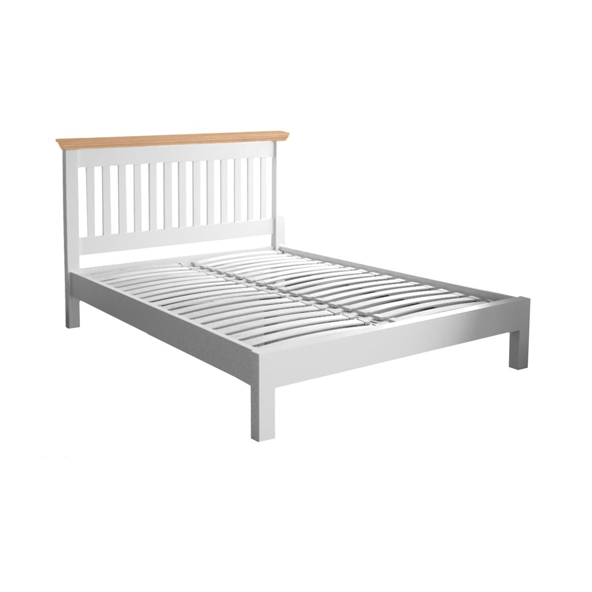 Ottaway Bespoke Slatted Bed Frame - King Size - White