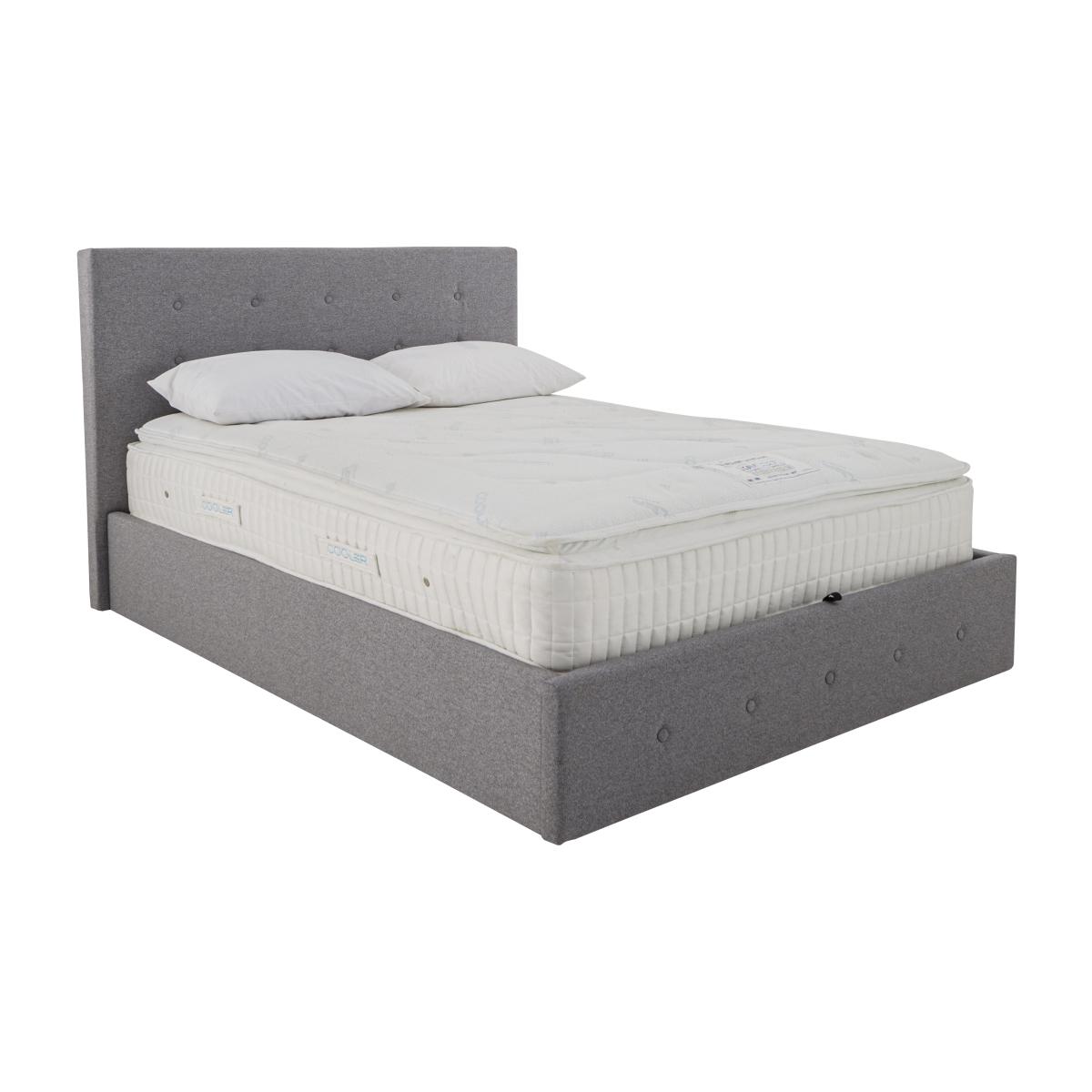 Flint Ottoman Bed Frame - King Size - Grey