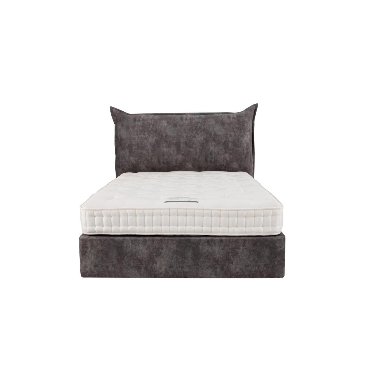 Lunar Manual Lift Ottoman Bed Frame - King Size - Grey – image 5