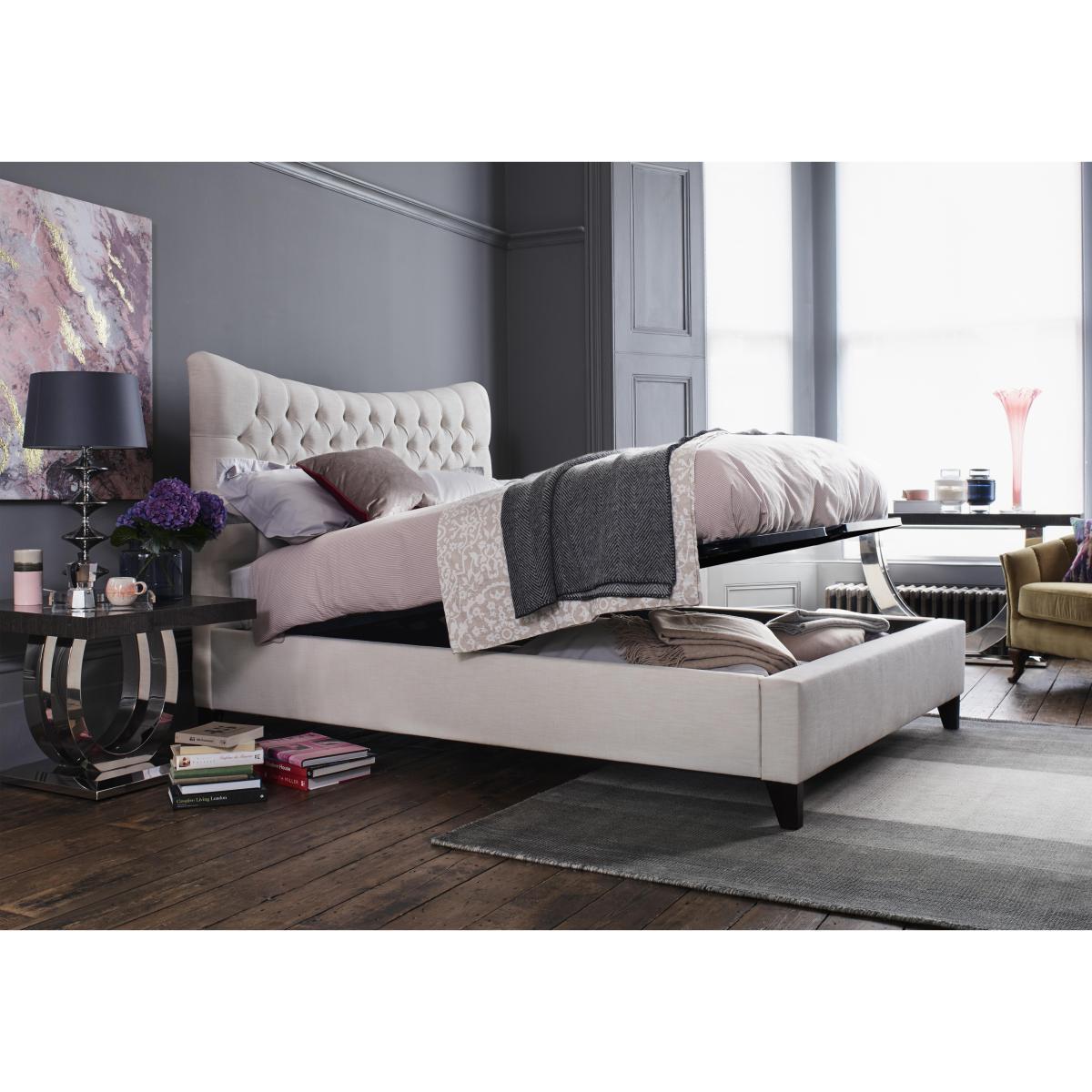 Jessie Ottoman Bed Frame - King Size - Grey – image 2