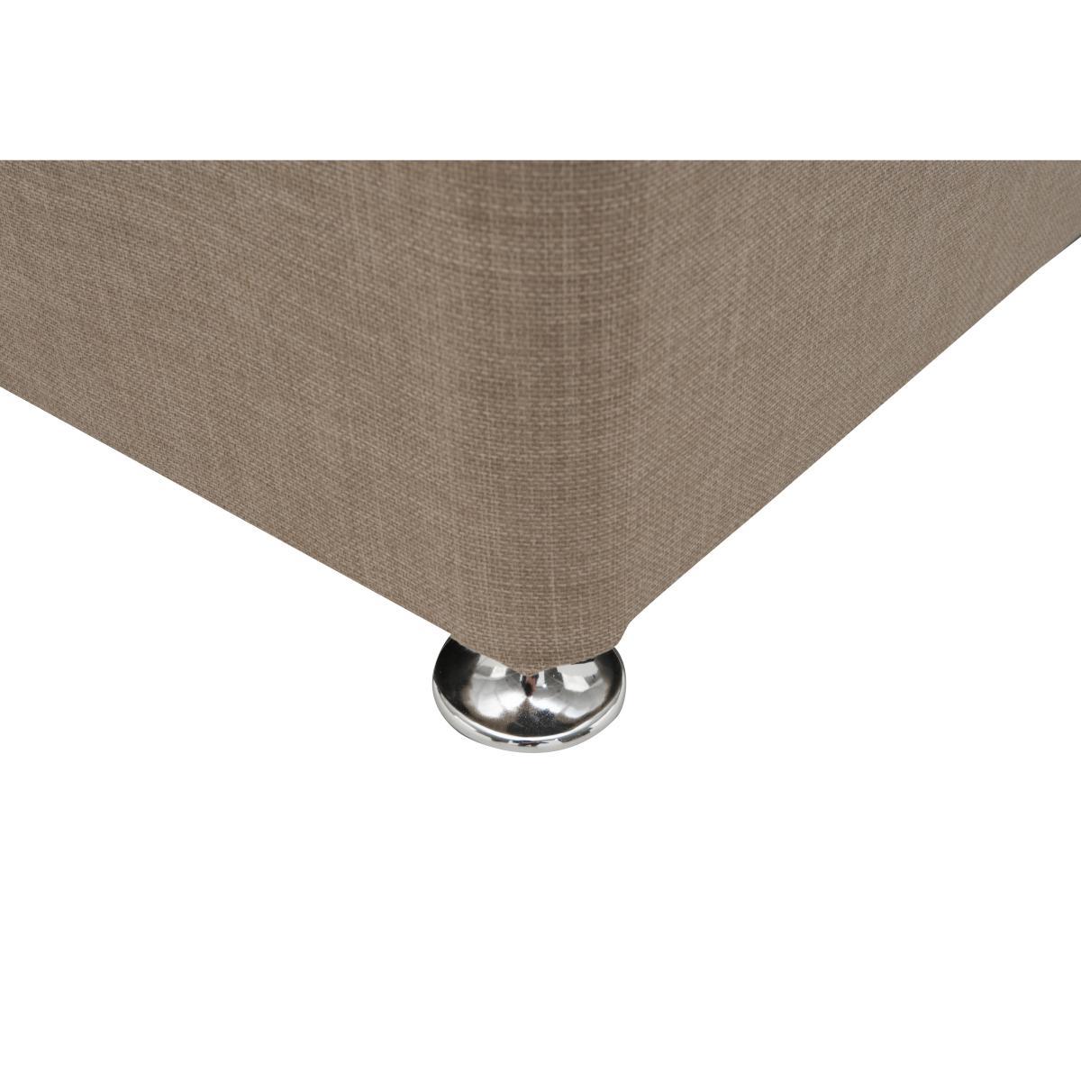 Highgrove - Essentials Dream Coil Divan Set with Mirage Headboard - King Size - Beige – image 4