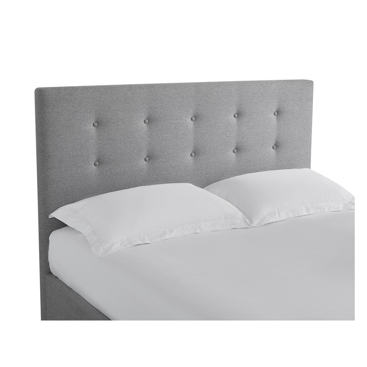 LPD Mayfair TV Bed Frame Upholstered in Grey Fabric - King Size – image 3