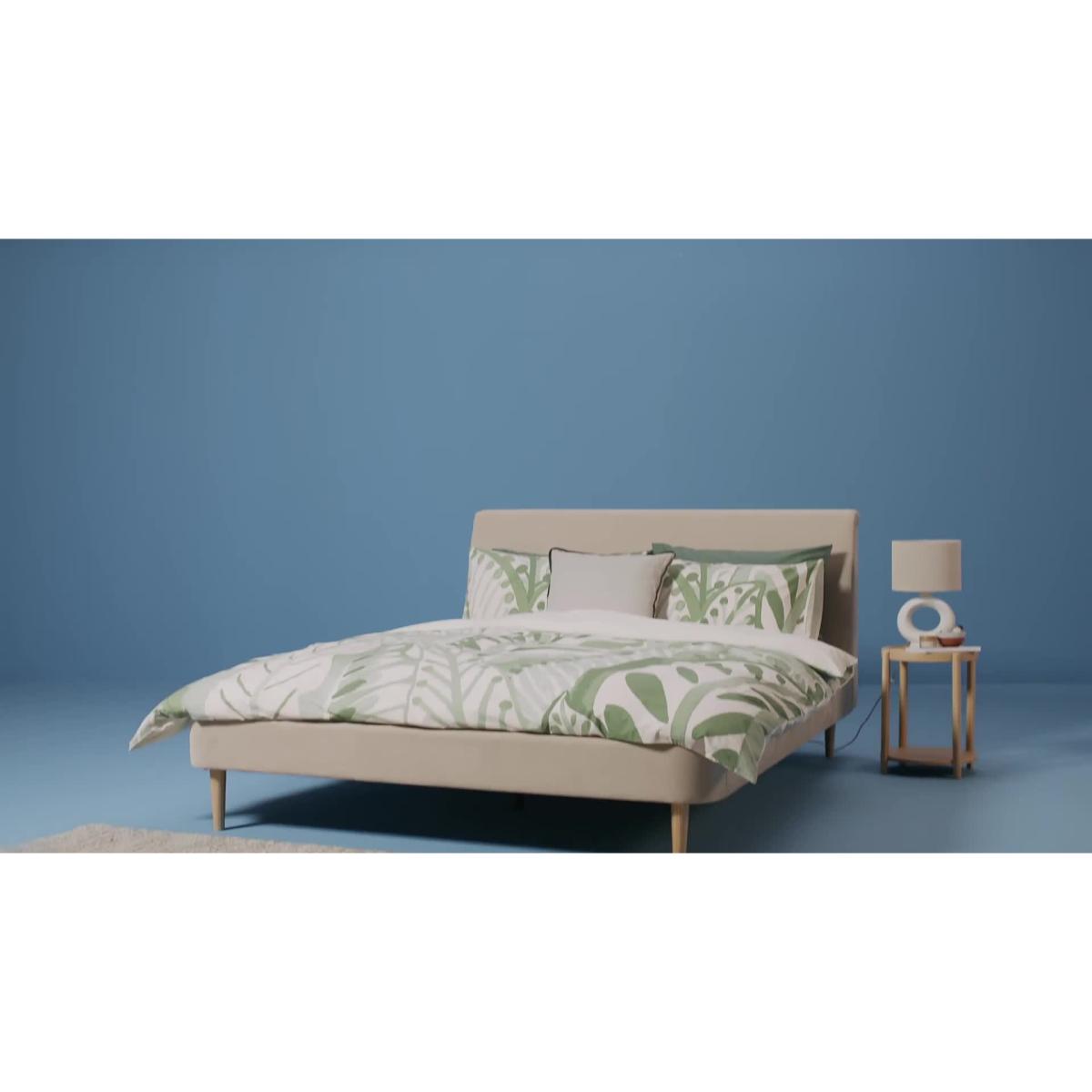 Habitat Tora Kingsize Fabric Bed Frame - Natural – image 2