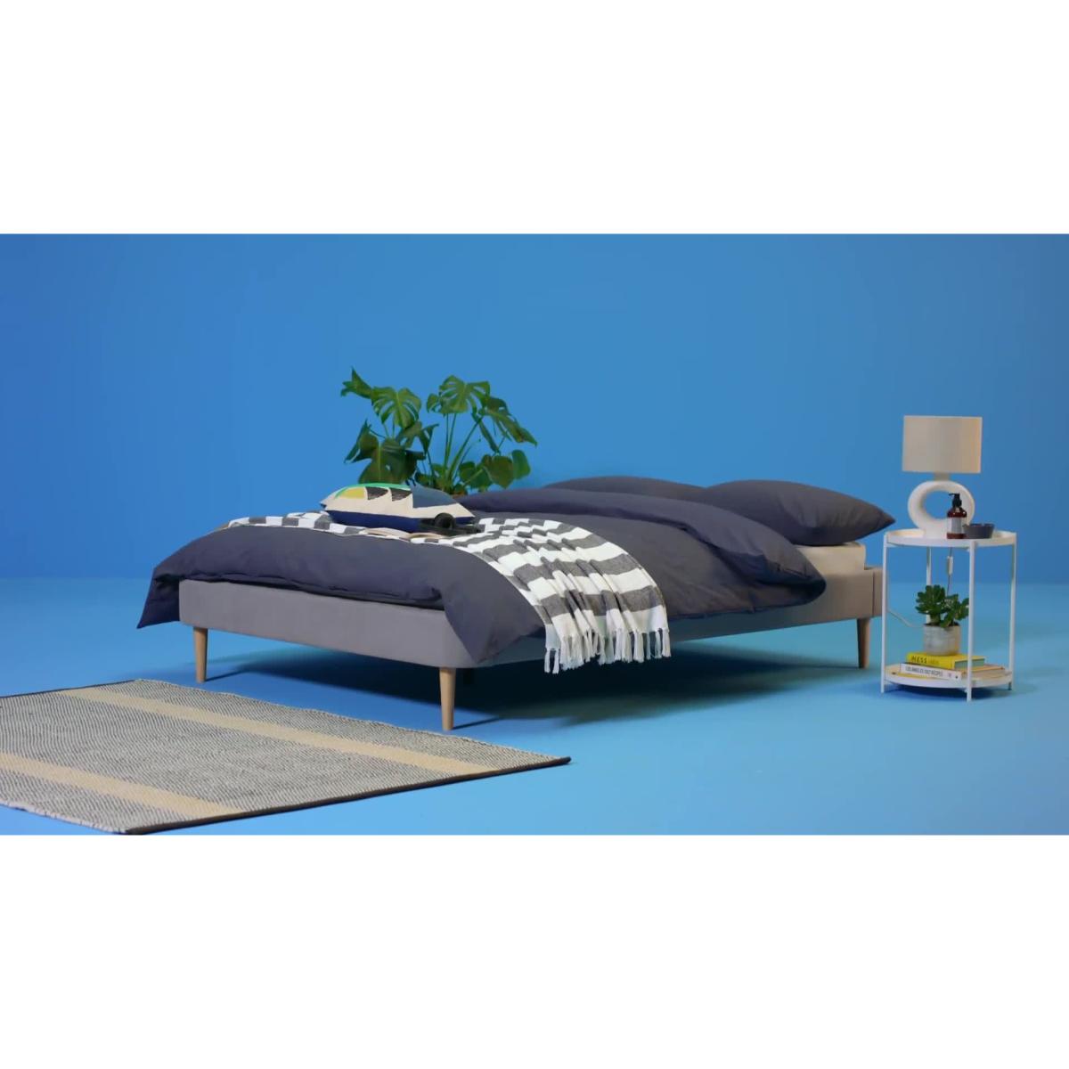 Habitat Tora Platform Kingsize Bed Frame - Grey – image 2
